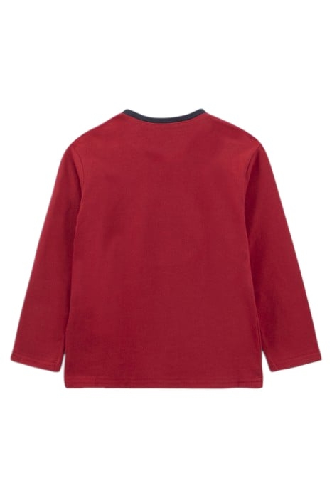 BOYS’ BURGUNDY REVERSIBLE SEQUIN BASKETBALL T-SHIRT 2