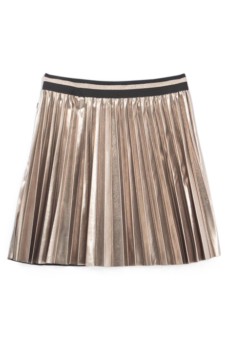 GIRLS’ CHAMPAGNE PLEATED SHORT SKIRT 1