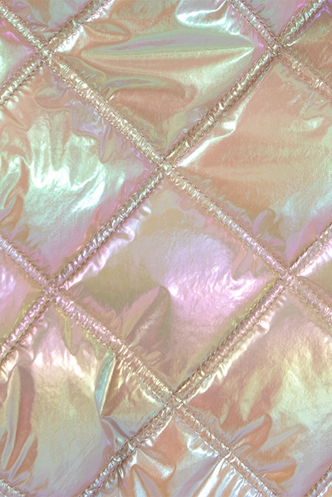 GIRLS’ IRIDESCENT BEIGE QUILTED PADDED JACKET 8