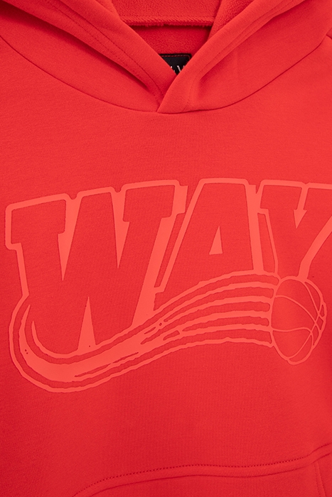 BOYS’ RED RUBBER XL LOGO HOODIE 5