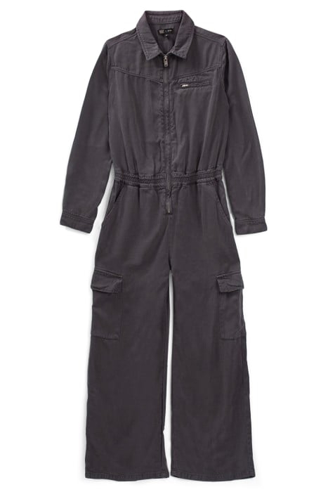 GIRLS’ GREY LYOCELL® ZIPPED JUMPSUIT 1