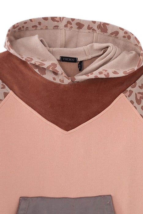 GIRLS’ PINK LEOPARD MOTIF SWEATSHIRT DRESS 3