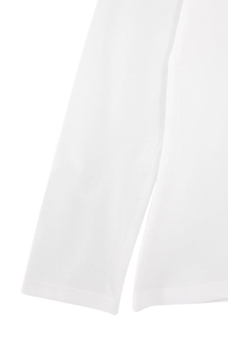 GIRLS’ OFF-WHITE MOCCASINS IMAGE ORGANIC COTTON T-SHIRT 5