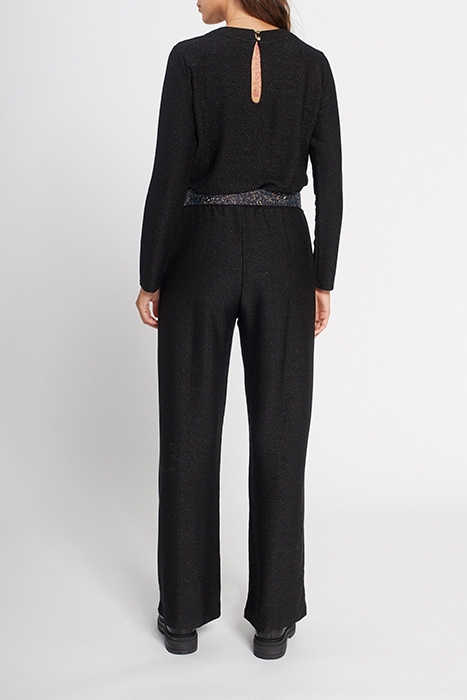 BLACK SHINY KNIT JUMPSUIT 2
