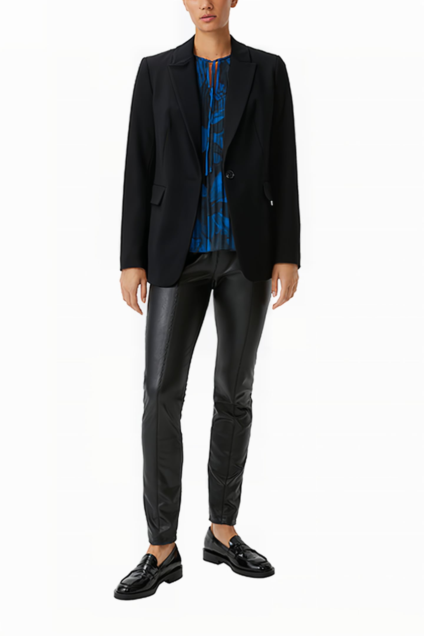 COMMA BLOUSES GREY/BLACK 4