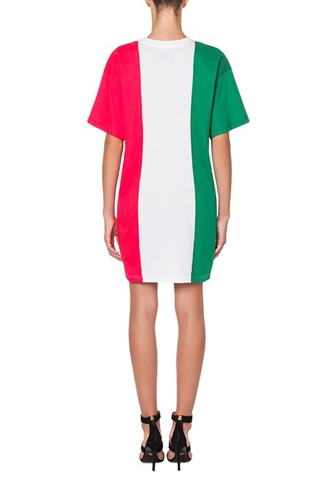 ITALIAN SLOGAN JERSEY DRESS MULTICOLOR 2