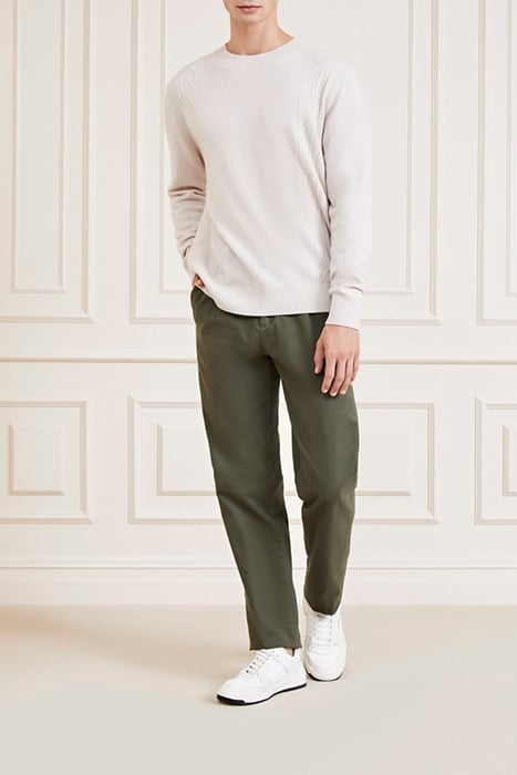 SIDE CABLES CASHM DREAMY SWEATER MOON 3