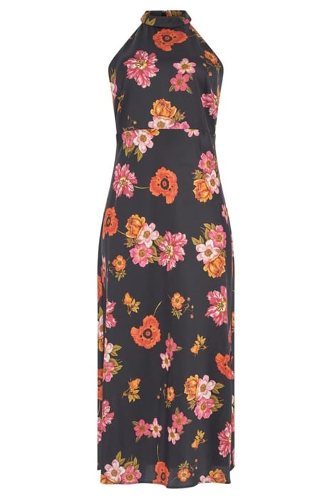 SL DIANA DRESS FLORAL BLACK GROUND 3
