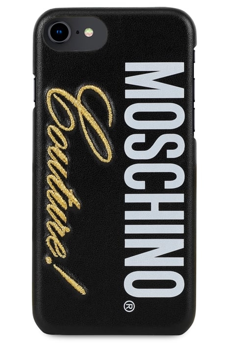 MOSCHINO COUTURE IPHONE 8 COVER BLACK 1