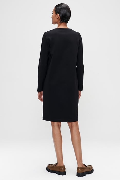 CAROL PUNTO SHIFT DRESS BLACK 2