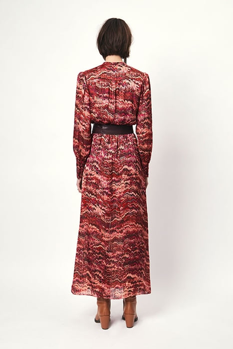 SHADOW PRINTED MIDI DRESS MULTICOLOUR 2