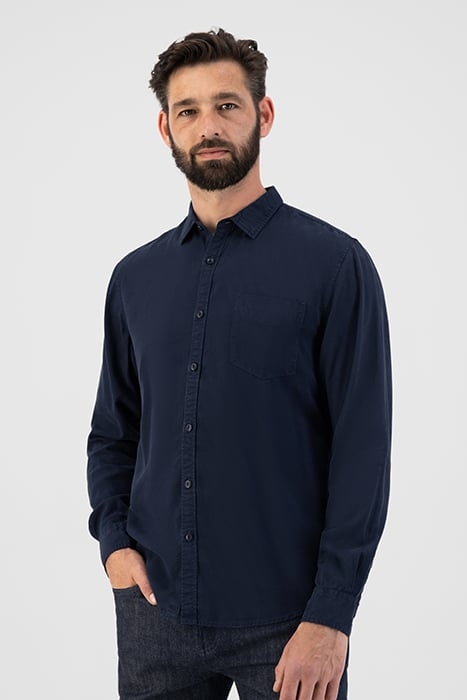 SHIRT TENCEL DK. INDIGO 1