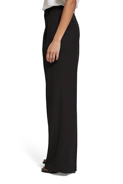ROSE - PLEATED HIGH RISE WIDE LEG PANT EVENING BLACK 5