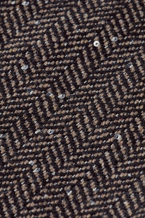 HERRINGBONE SEQUIN MINI SKIRT SEQUIN HERRINGBONE 3