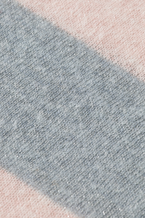 BLOCK STRIPE RAGLAN PULLOVER SEA FLOWER STRIPE 3