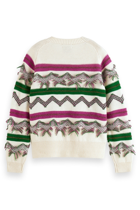 FRINGE JACQUARD PULLOVER SOFT ICE 5