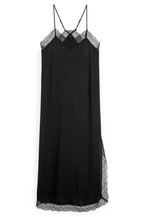 CAMI DRESS WITH LACE DETAIL EVENING BLACK 1