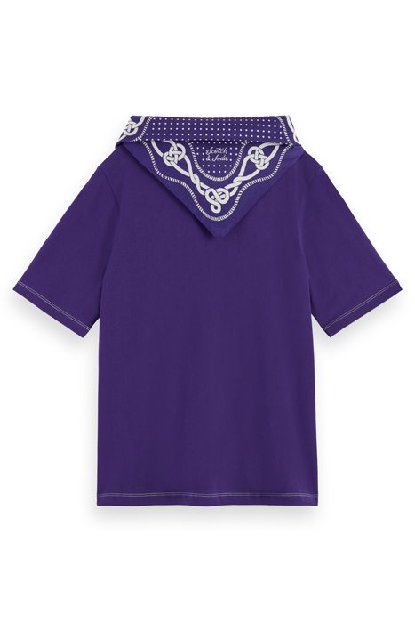 BANDANA RELAXED FIT T-SHIRT AUBERGINE 2