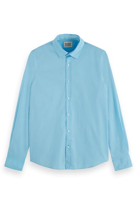 ESSENTIAL POPLIN SHIRT BLUE LAGOON 1