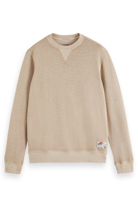 GARMENT-DYED STRUCTURED SWEATS PEBBLE 1