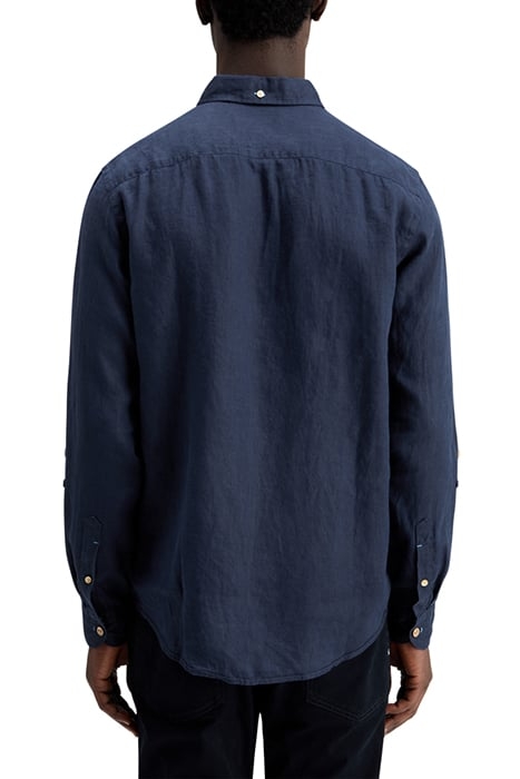 LINEN SHIRT WITH ROLL-UP NAVY 2