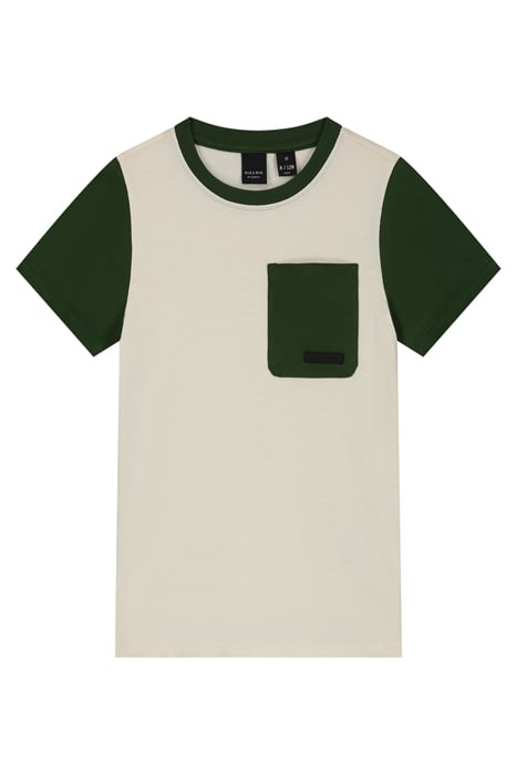 COLORBLOCK TSHIRT HUNTER GREEN 1