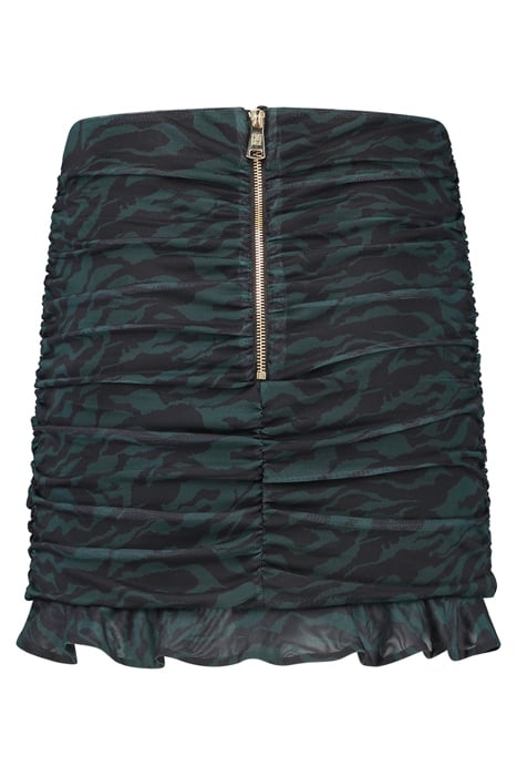ZEBRA MESH SKIRT PINE GREEN 2