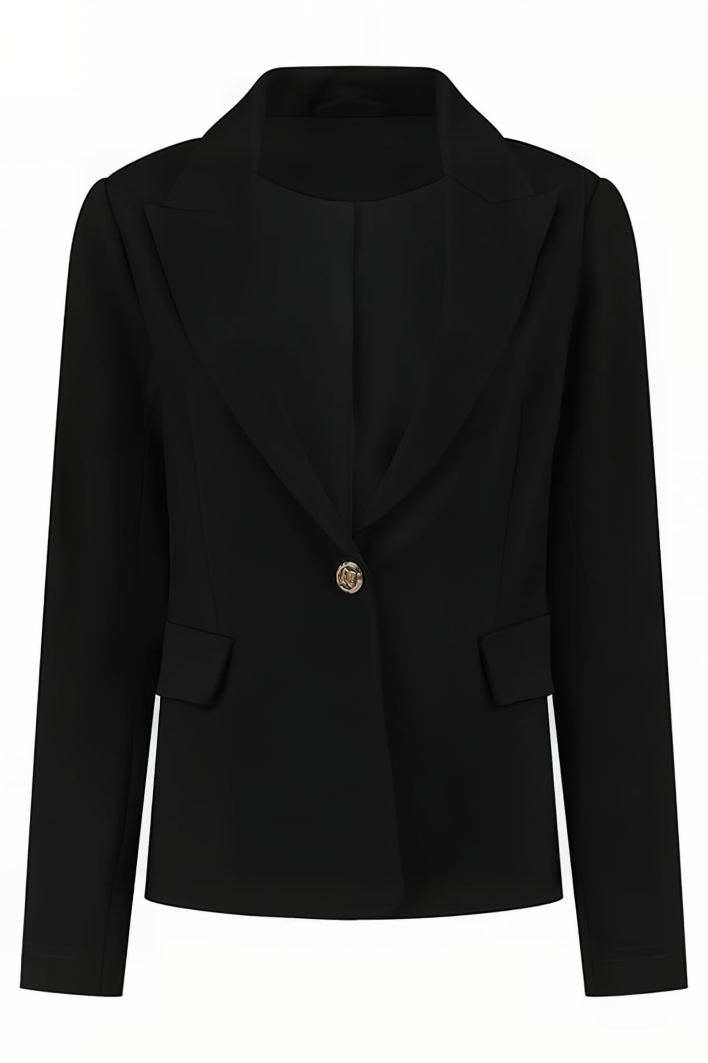 PINTUCK PUNTA BLAZER BLACK 1