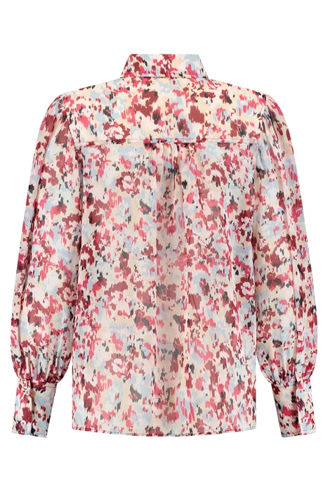 RIVER PRINTED BLOUSE RASPBERRY 2