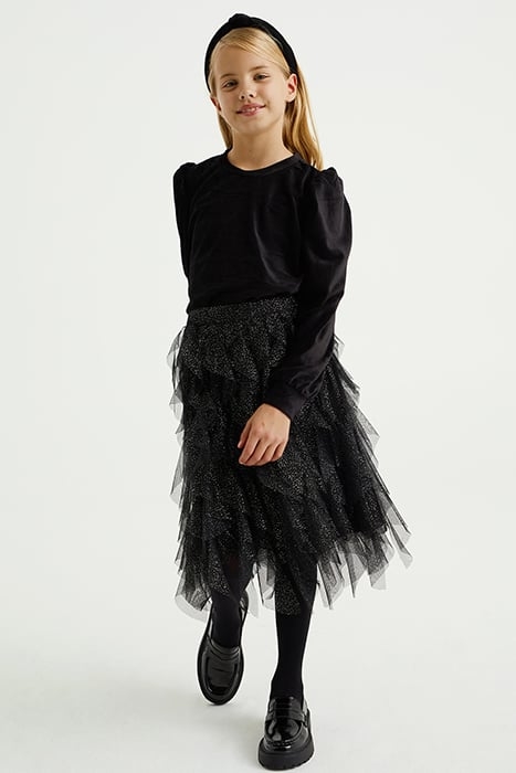 SKIRT MAXI LENGTH BLACK 2