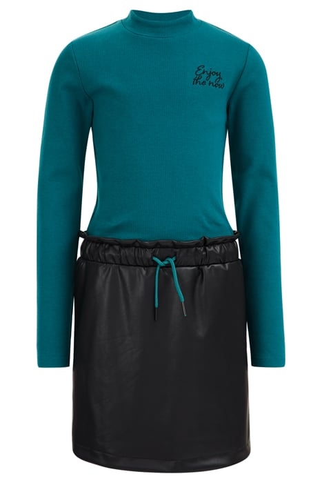 DRESS MID LENGTH GREEN BLUE 2