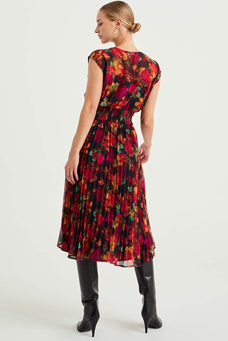 DRESS MID LENGTH MULTI-COLOURED 2