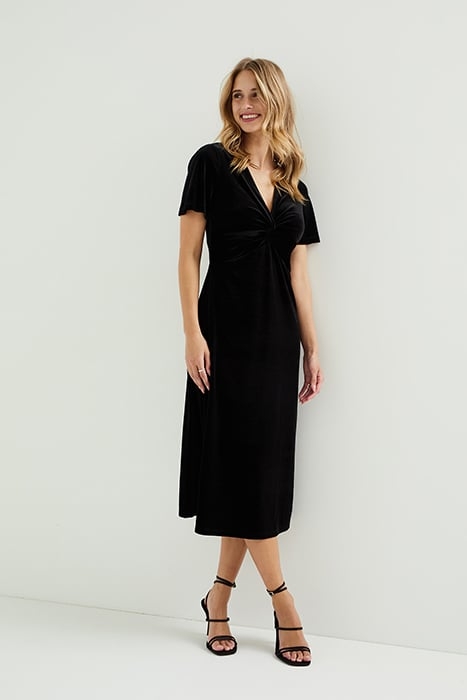 DRESS MID LENGTH BLACK 1