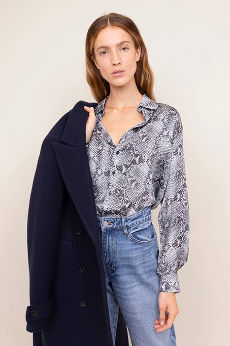 PYTHON DRAPE BACK ECRU/WETGREY/BLACK 1