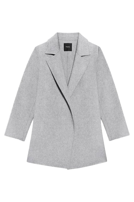 CLAIRENE JACKET IN DOUBLE-FACE WOOL-CASHMERE MELANGE GREY 2
