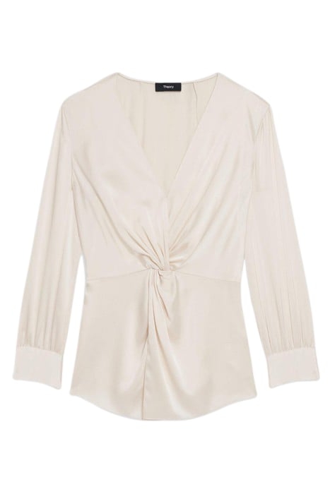 TWIST BLOUSE IN SATIN RICE 3