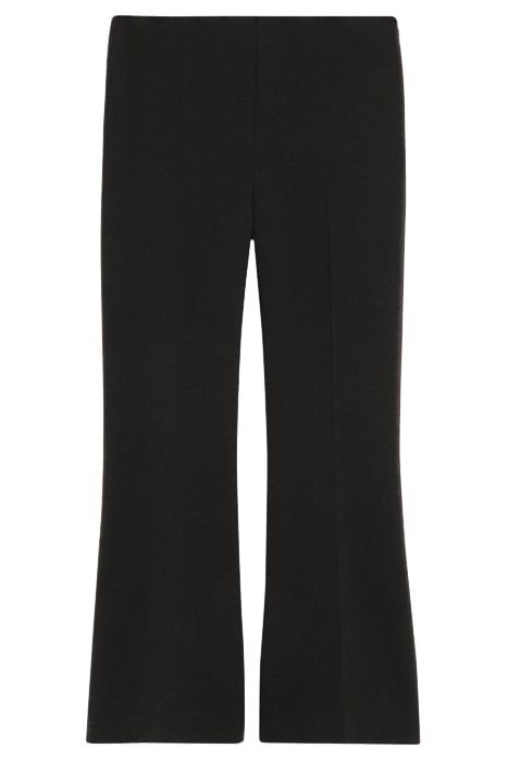 CROPPED KICK PANT IN DOUBLE WEAVE BLACK 3
