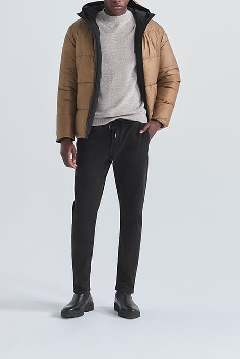 BLACK/BEIGE WATER REPELLENT REVERSIBLE JACKET BLACK 3