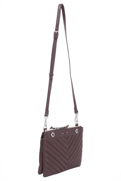 GARNET LEATHER 1440 REPORTER CLUTCH BAG BURGUNDY 3