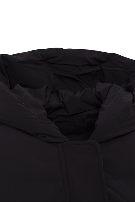 BLACK OVERSIZE SHORT PADDED JACKET BLACK 6