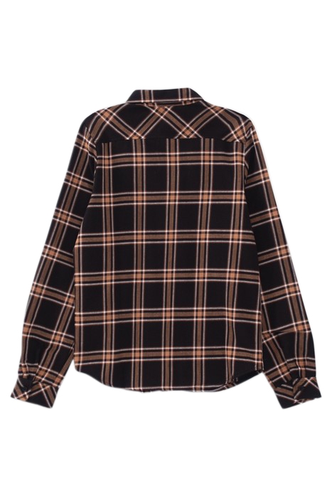 BOYS’ BLACK, CAMEL, ECRU CHECK SHIRT BLACK 2