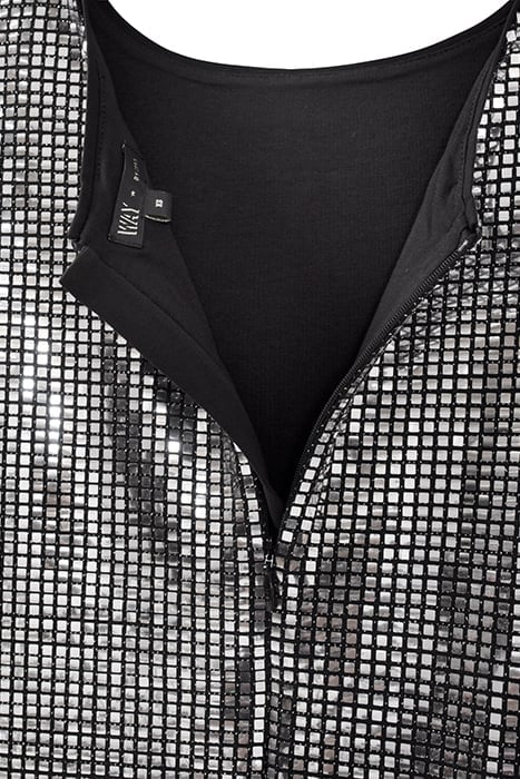 GIRLS’ SILVER GREY SQUARE SEQUIN DRESS GREY 3