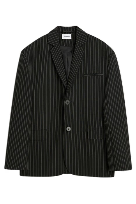 JUDE BLAZER BLACK PINSTRIPE 1