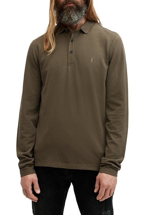 REFORM LS POLO ASH KHAKI GREEN 1