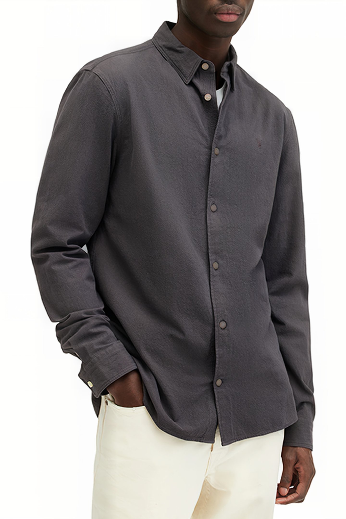 LOVELL LS SHIRT SHADED GREY 1