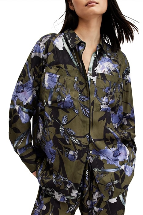 EVE BATU SHIRT DEEP KHAKI GREEN 6