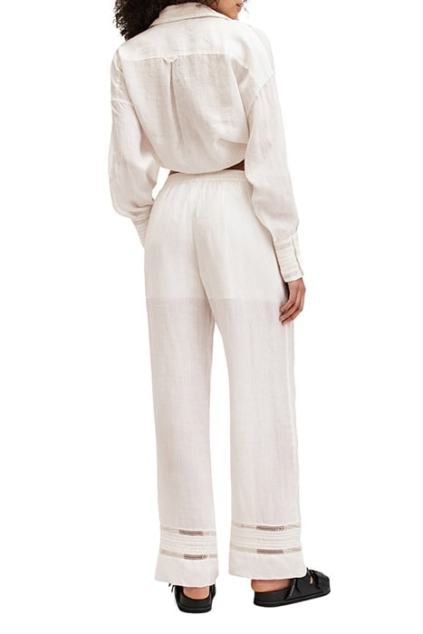 JADE LINEN TROUSER ECRU WHITE 3