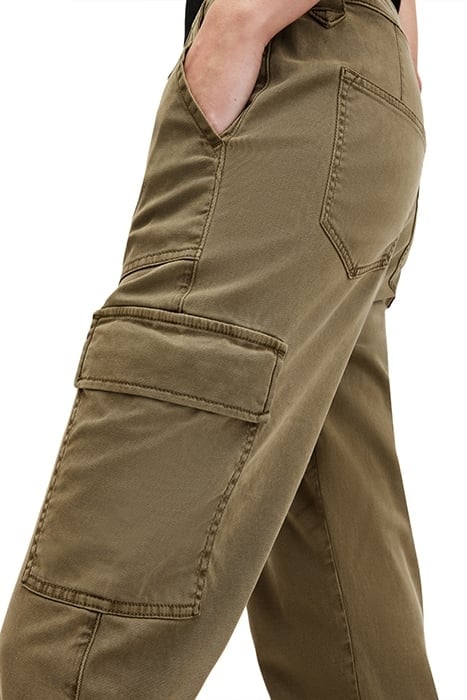 NOLA CARGO TROUSER DARK KHAKI GREEN 8
