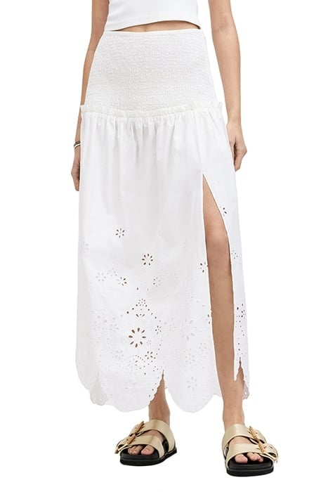 ALEX EMB SKIRT OFF WHITE 1