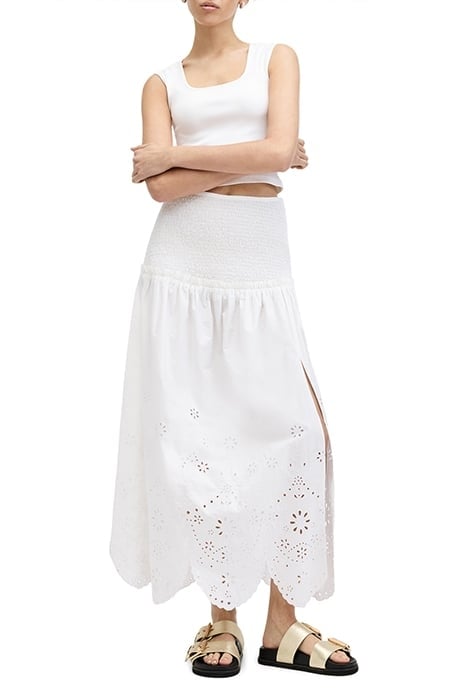 ALEX EMB SKIRT OFF WHITE 5